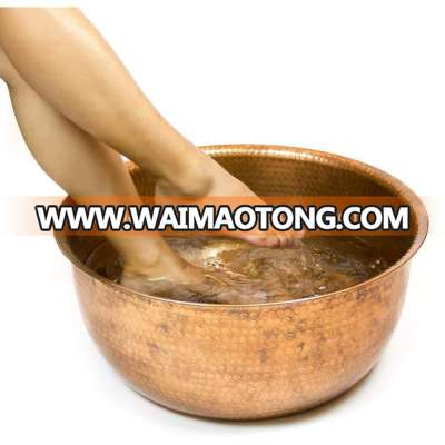 100 % copper pedicure bowl for nail spa use without plumbing