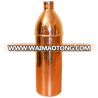 BPA FREE 30 OZ 100% COPPER SEAMLESS WATER DRINKING BOTTLE , TRAVELERS SPILL PROOF WATER BOTTLE